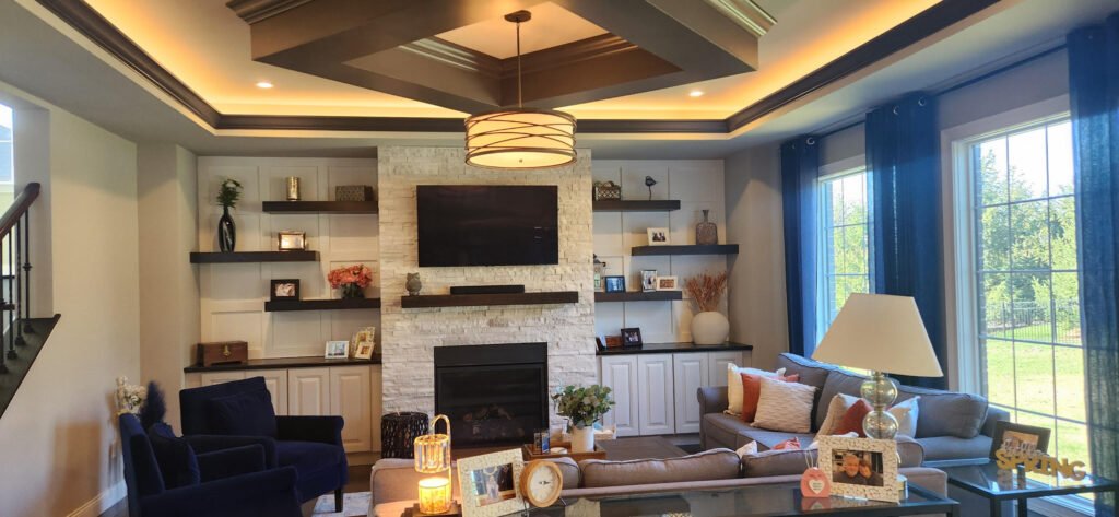 Living Room Ceiling Trim, Ceiling Trim Installers Cincinnati